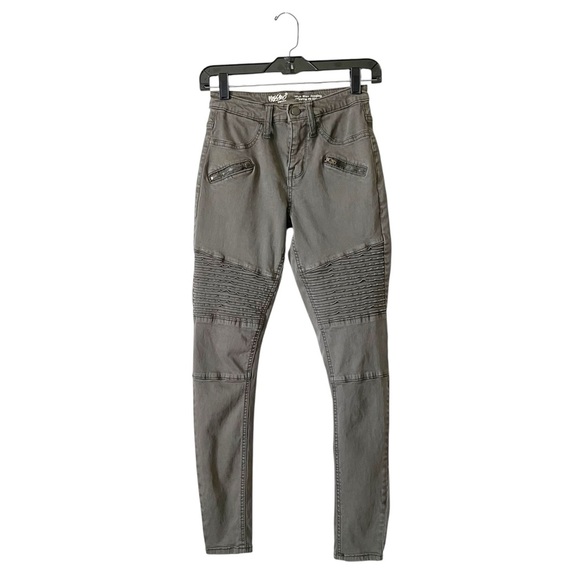 Mossimo High Rise Jeggings Women's Size 00/24 Olive Super Stretch Jeans Boho - Picture 1 of 5